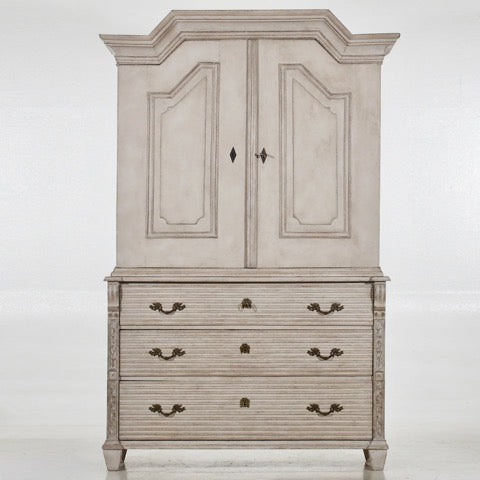 Gustavian Two-Parts Bureau