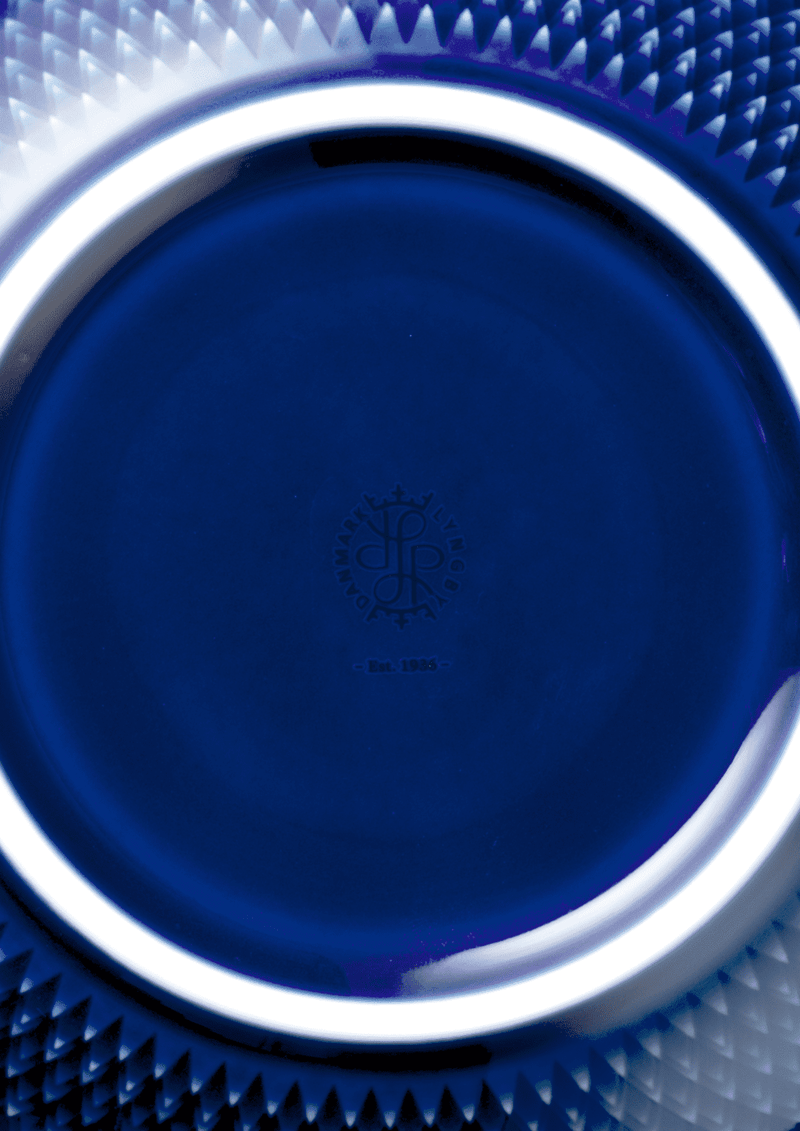 Lyngby Rhombe Color Serving Bowl, Dark Blue