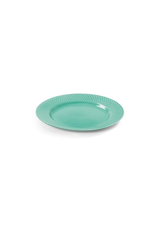 Lyngby Rhombe Color Lunch Plate Aqua