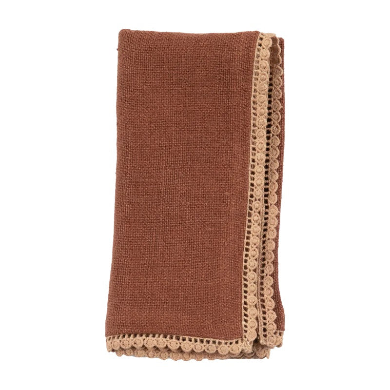Anika Solid Table Linens Napkin Saffron