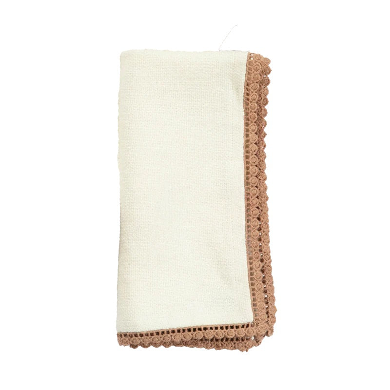 Anika Solid Table Linens Napkin Cream