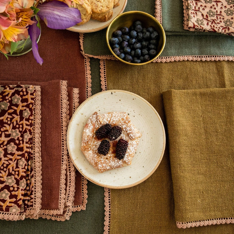 Anika Solid Table Linens Napkin Mustard