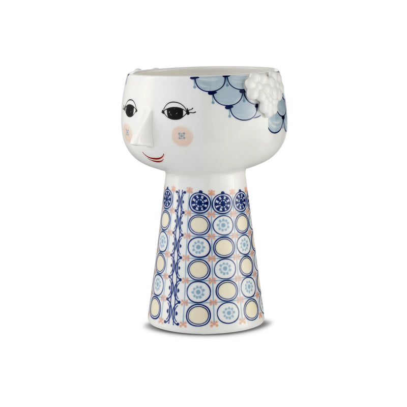 Bjørn Wiinblad Eva Vase Blue 
