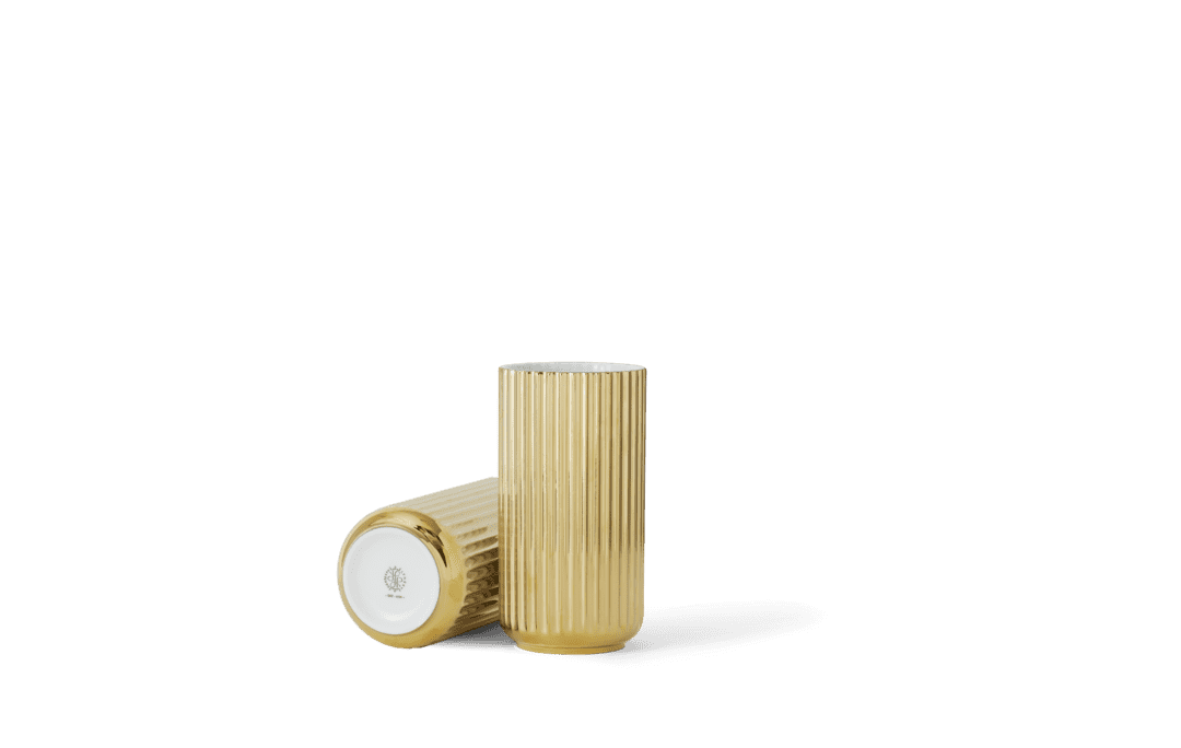 Lyngby Vase Gold 
