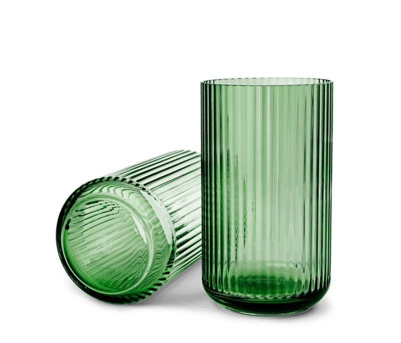 Lyngby Vase Copenhagen Green Mouth Blown