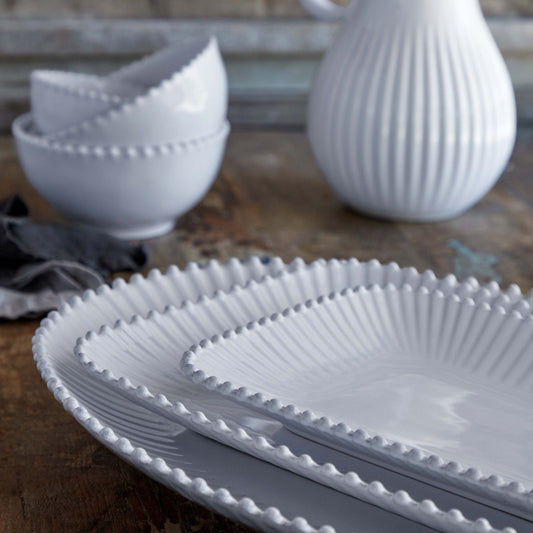 Rectangle Platter White Pearl 