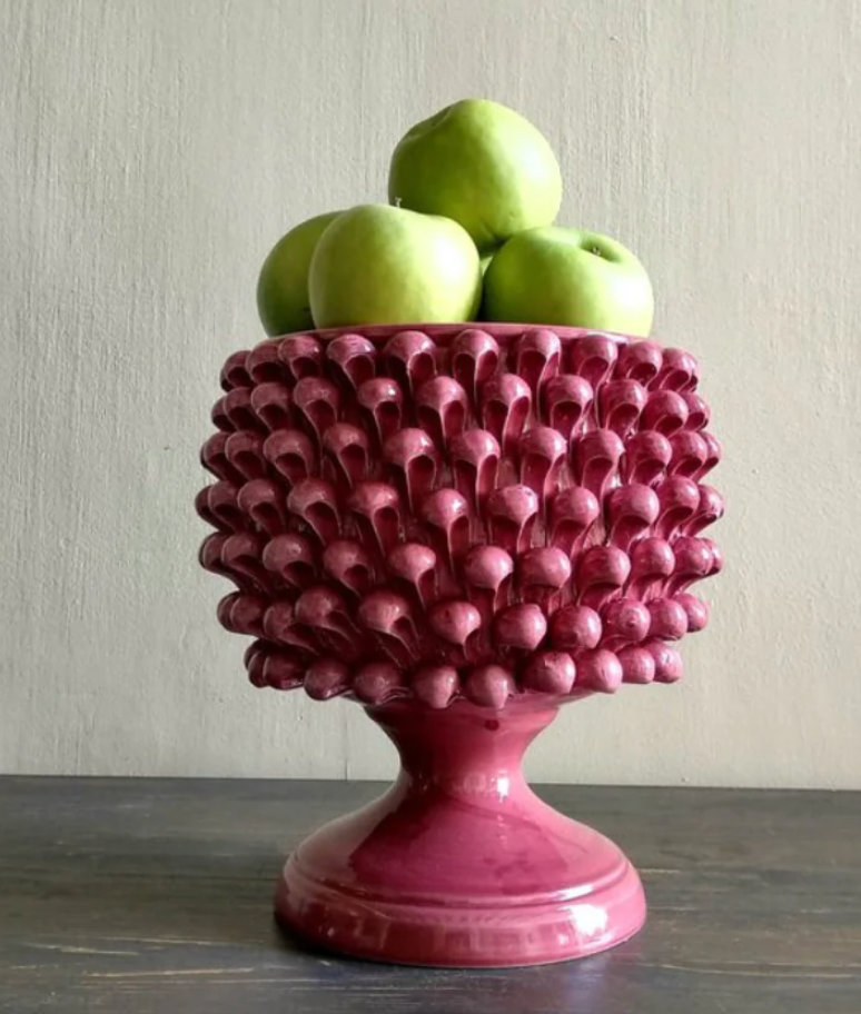 Pinecone Bowl Medium Bordeaux