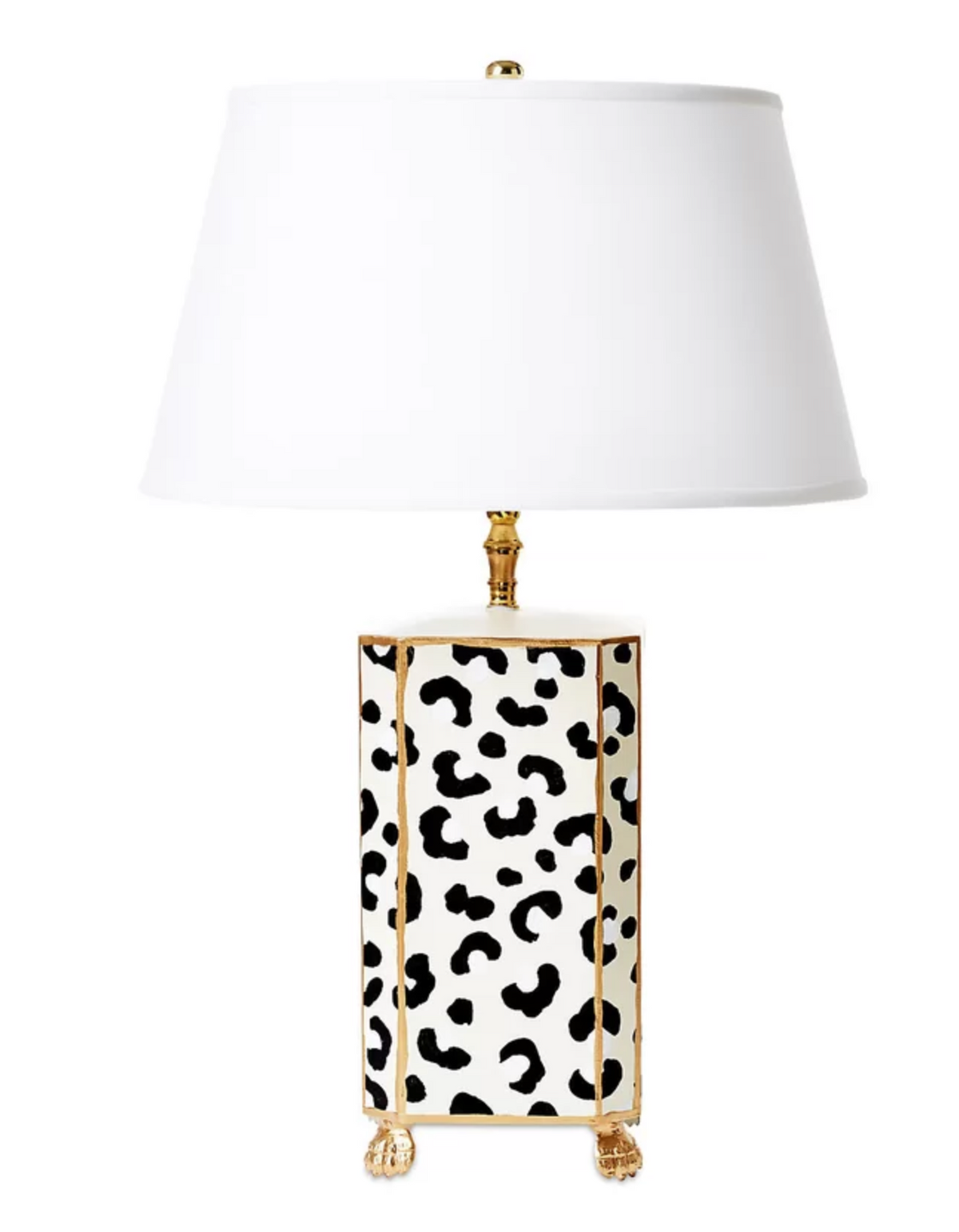 White Leopard Lamp