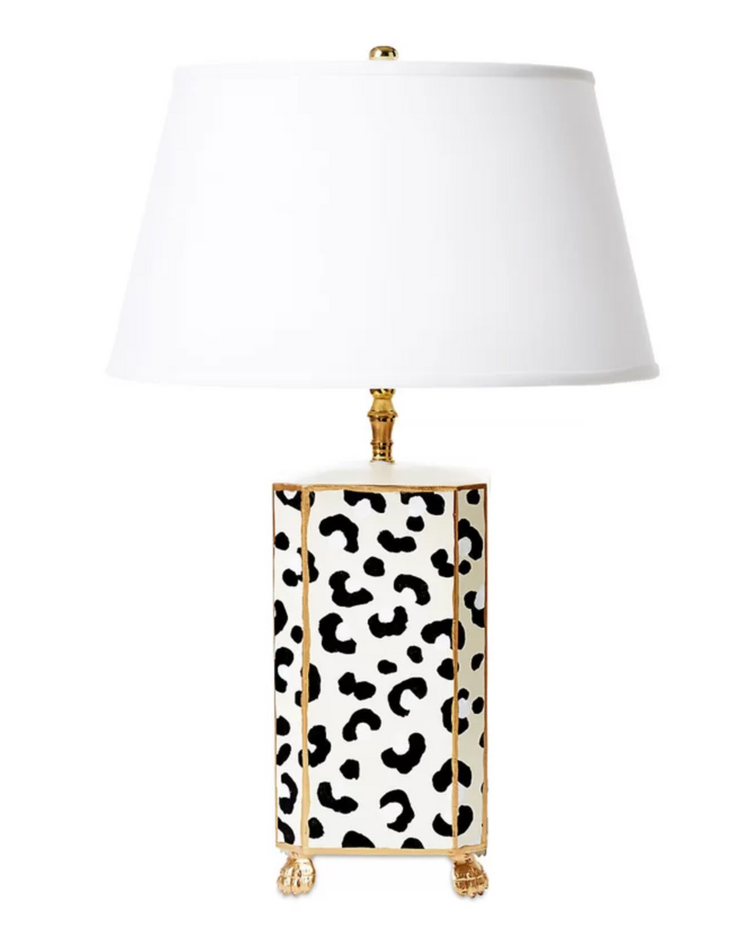 White Leopard Lamp