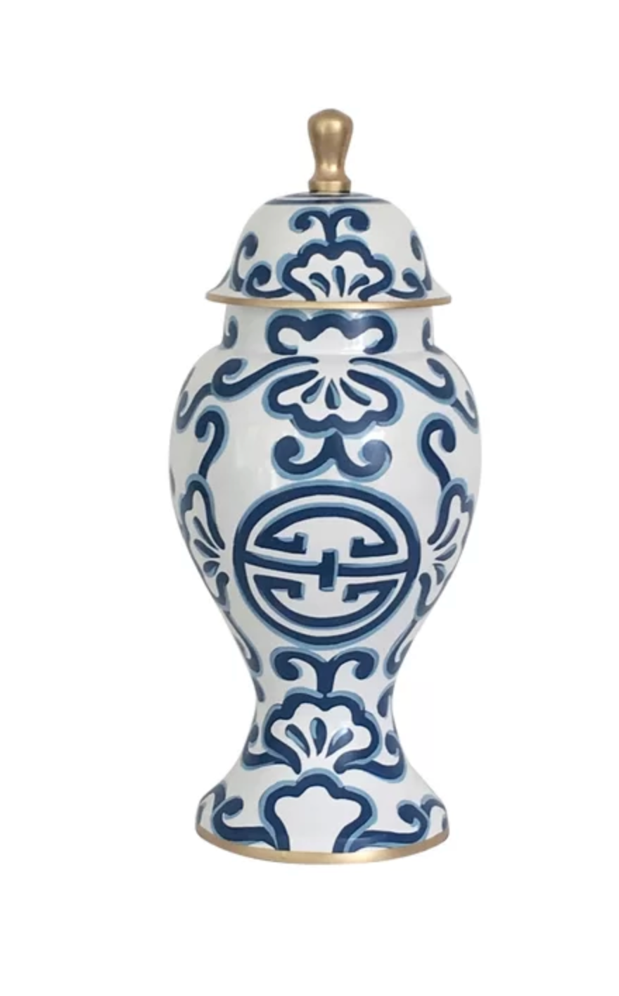 Sultan in Blue Ginger Jar, Medium