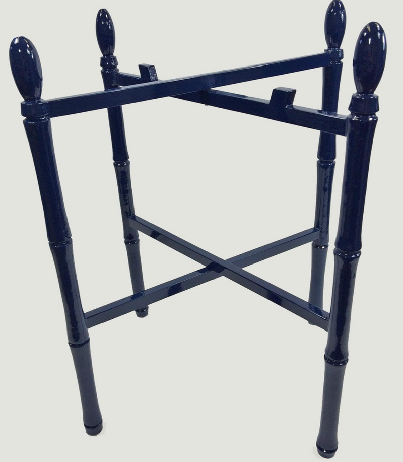 Stinson Octagonal Tray with Stand Navy