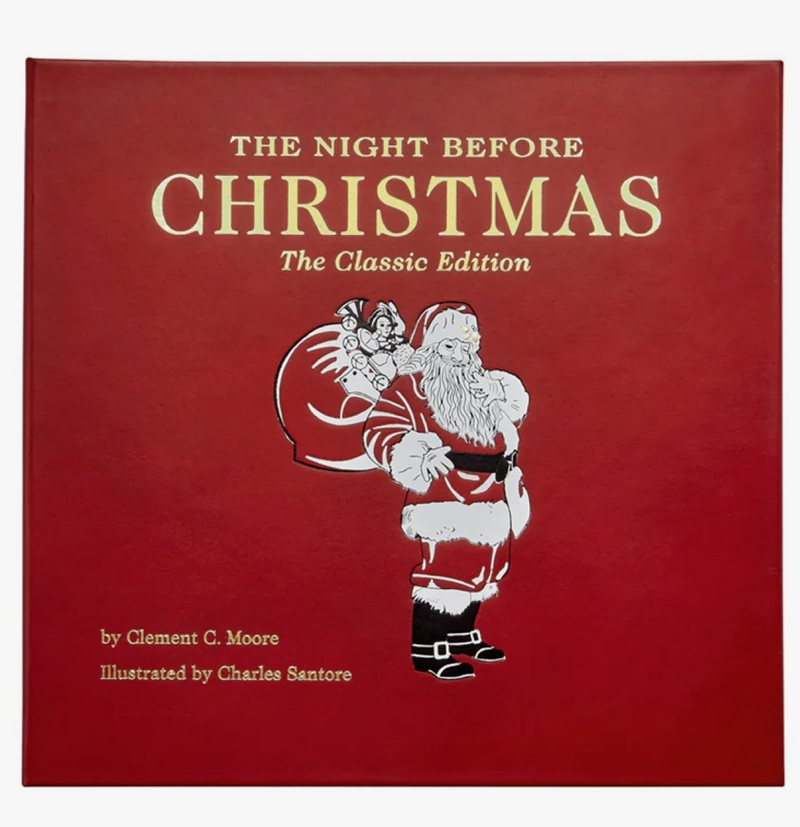 The Night Before Christmas - Red Bonded Leather