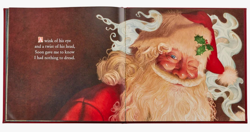 The Night Before Christmas - Red Bonded Leather
