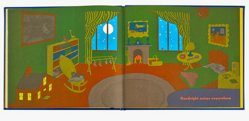Goodnight Moon Blue Bonded Leather