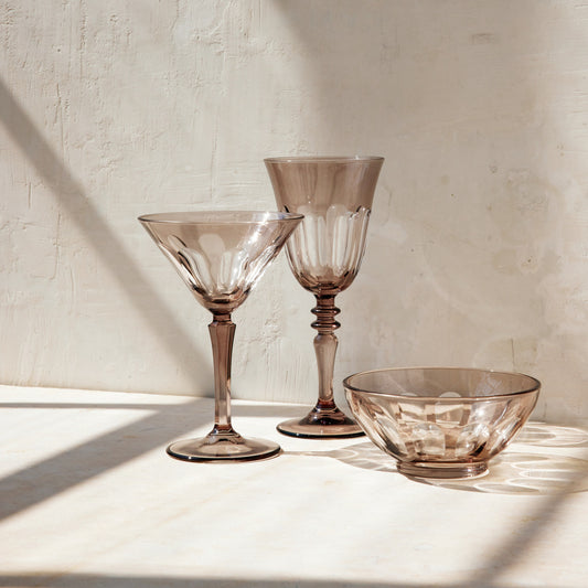 Rialto Glass Wine Smoke , Set Of 2