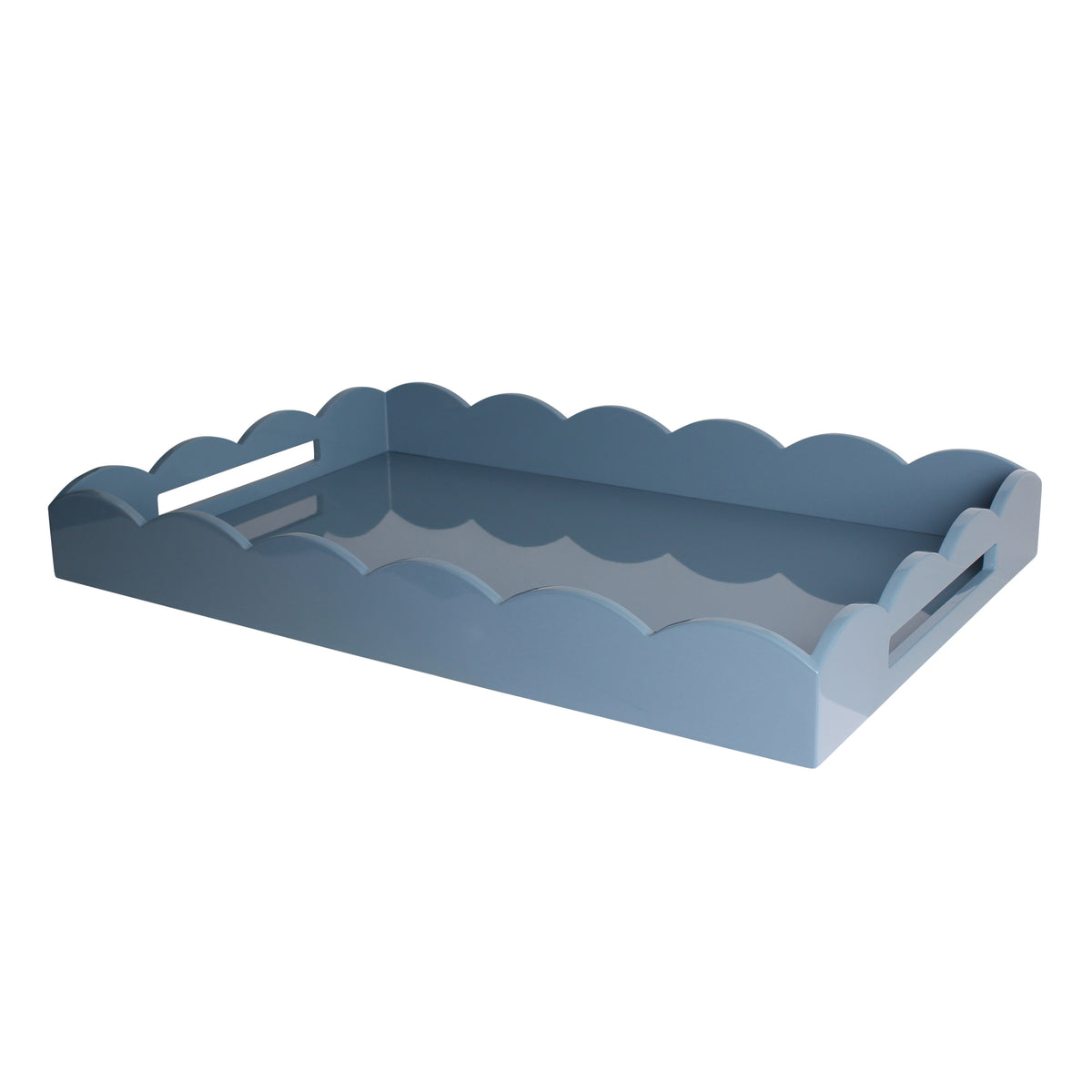 Scalloped Tray SL Blue 