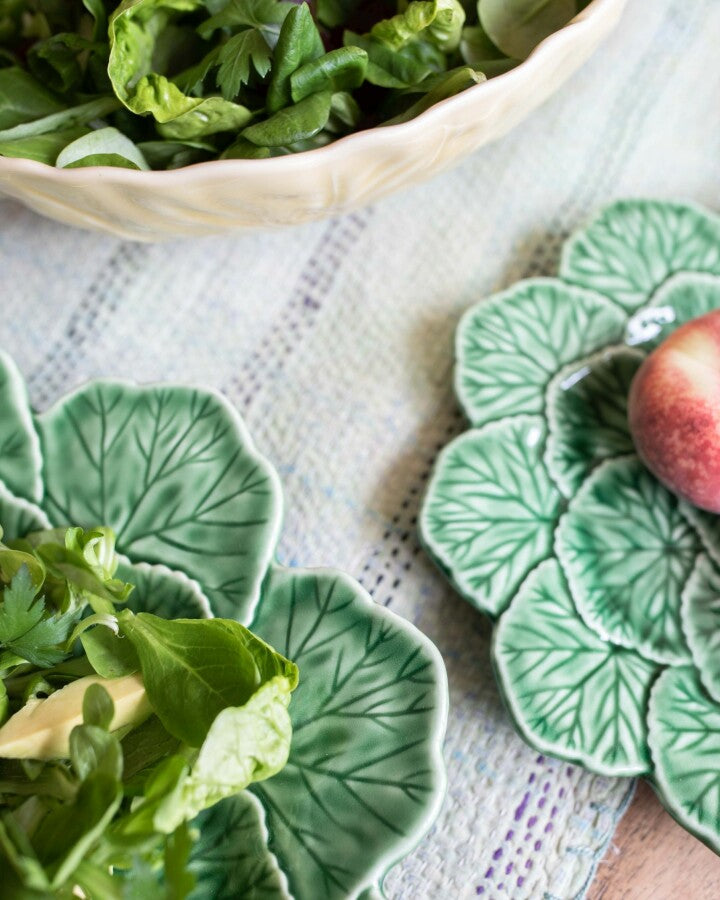 Bordallo Leaf Dessert Plate Green