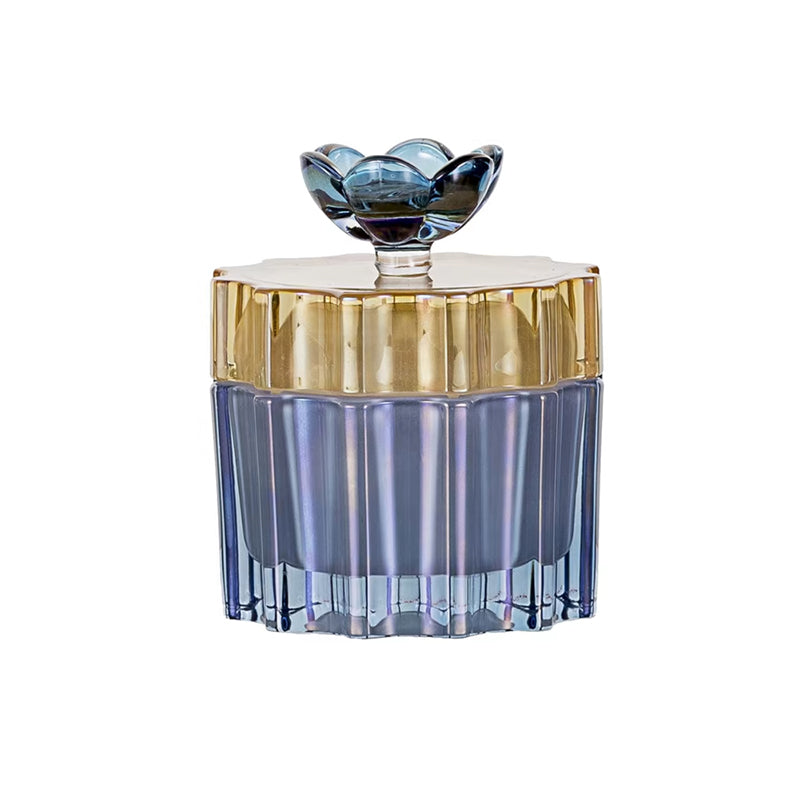 Doge Blue Glass Box With Lid