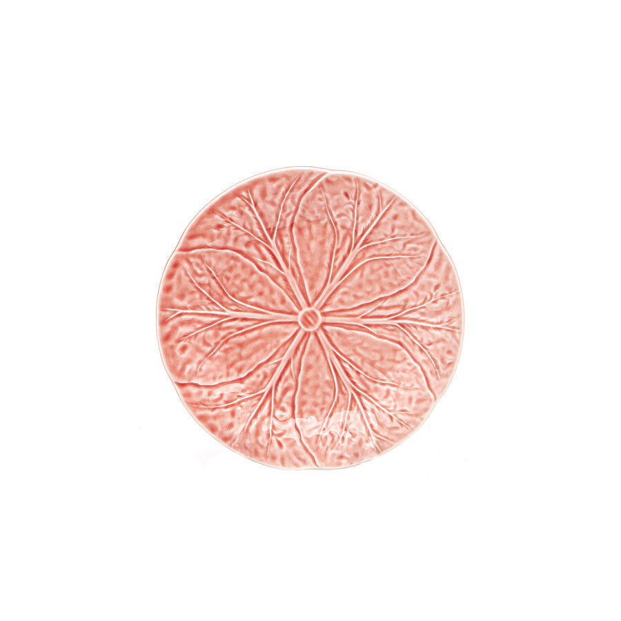 Cabbage Dessert Plate Pale Pink