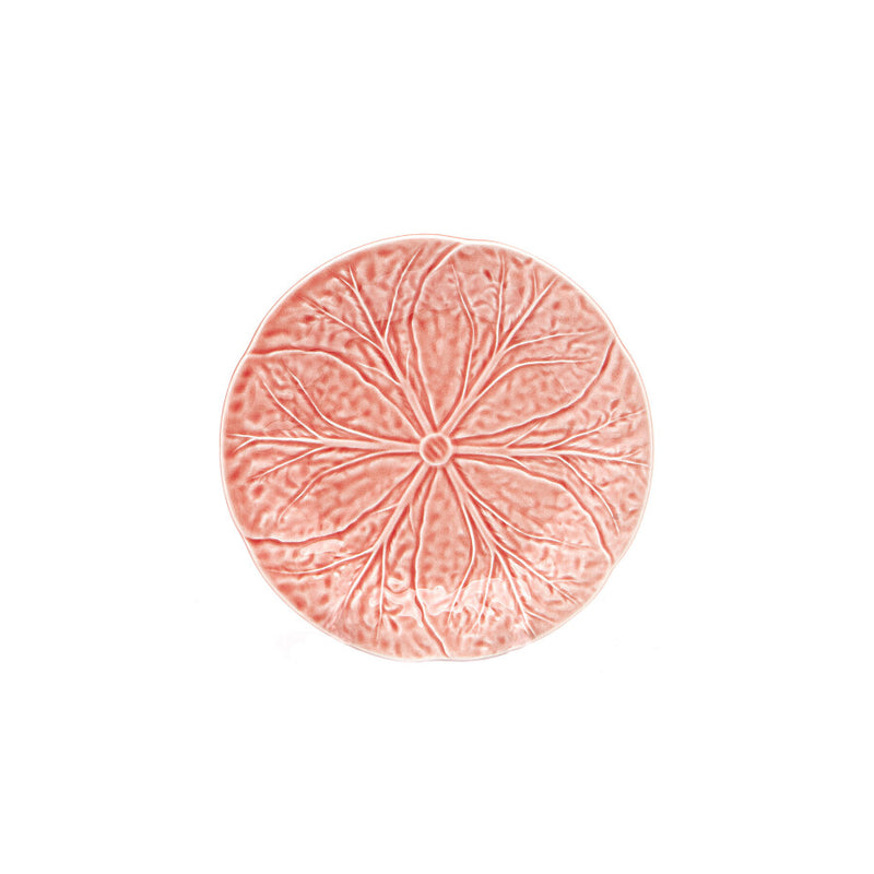 Cabbage Dessert Plate Pale Pink