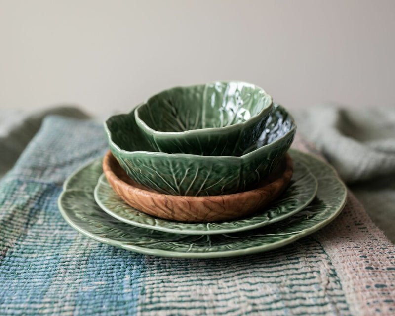 Cabbage Dessert Plate Green