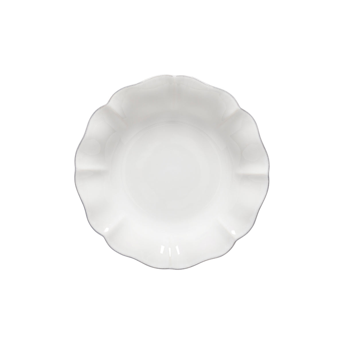 Pasta Bowl White Rosa