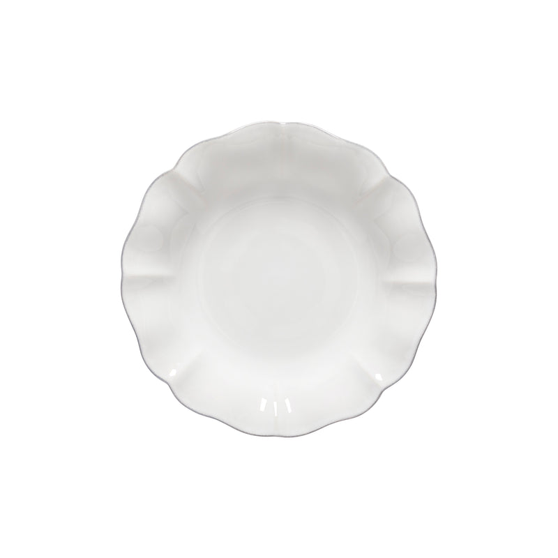 Pasta Bowl White Rosa