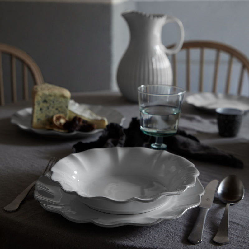 Dinner Plate White Rosa