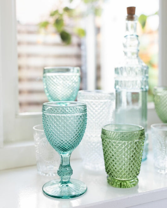 Diamond Wine Glass M, Blue