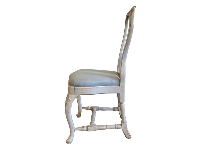 Swedish Rococo Six Dining Chairs