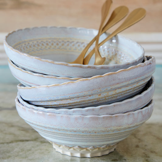 Soup/Cereal Bowl Nacar/Mother of Pearl Cristal